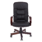 Кресло Бюрократ T-9908/WALNUT черный, кожа, фото12