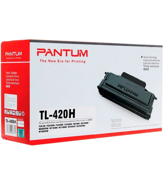 Картридж лазерный Pantum TL-420H/HP черный для P3010D, P3010DW, P3300DN, P3300DW, M6700D, M6700DW, M7100DN, M7100DW, M6800FDW, M7200FD, M7200FDN, M7200FDW 3000 стр.
