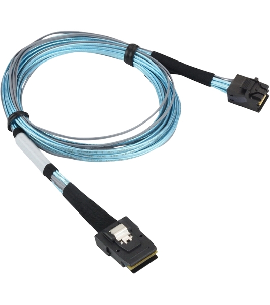 Кабель Gigabyte Cable SAS HD TO SLIMLINE SAS длина 0,8, синий