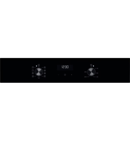Духовой шкаф с паром Electrolux EOD5C70BZ SteamBake,цвет -черный, утапливаемые переключатели, таймер отключения, отложенный старт, будильник, хромированные направляющие из нержавеющей стали Easy Entry, телескопические направляющие FlexiRunners (1 ур) с изменением высоты установки, 3 стекла, каталитическая очистка