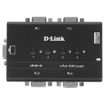 Переключатель KVM D-link DKVM-4K/B3A 4-портовый KVM-переключатель с портами VGA и PS/2, фото12