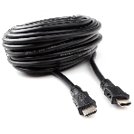 Кабель HDMI Cablexpert CC-HDMI4L-20M, 20м, v2.0, 19M/19M, серия Light, черный, позол.разъемы, экран, пакет, фото 1