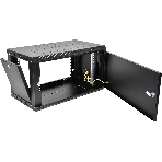Шкаф телекоммуникационный настенный разборный ЦМО ЭКОНОМ 9U (600 x 520) дверь металл, черный (ШРН-Э-9.500.1-9005), фото10