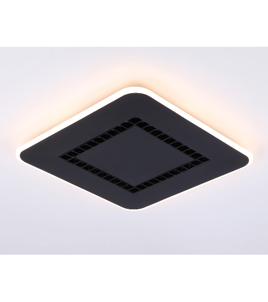Светильник Ambrella light FL51419 BK черный 3000K/4200K/6400K 68W 488*488*40 (ПДУ ИК)