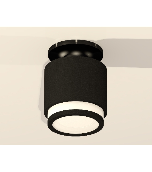 Светильник Ambrella Light XS7511063 SBK/PBK/FR черный песок/черный полированный/белый матовый MR16 GU5.3 (N7926, C7511, N7121)