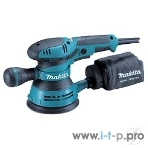 Эксцентриковая шлифовальная машина Makita BO5041 ЭШМ,300Вт,ф125мм,4000-12000об\м,ампл-2.8мм,1.4кг,кор,п\сборник,доп.рукоятка, фото2