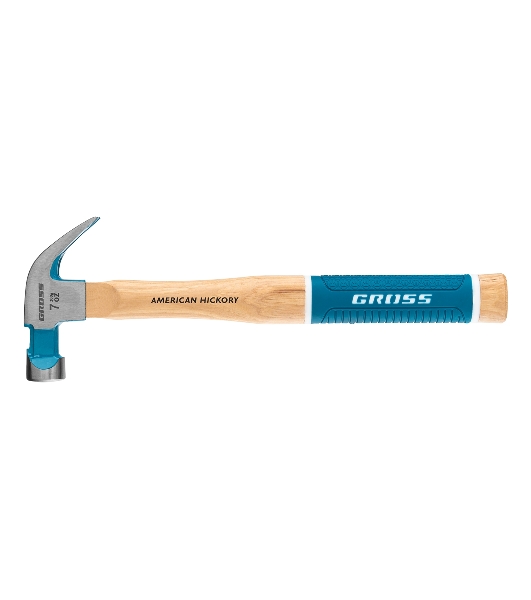 Молоток-гвоздодер Gross AMERICAN HICKORY 10414 200 г, угол 45 магнит обрезиненная рукоятка