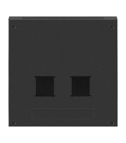 Шкаф телекоммуникационный 19' настенный 6U ExeGate EC-WM-6U.600.G.BLACK (19', 6U, 600x600x370 мм (ШхГхВ), передняя дверь закаленное стекло, съемные боковые панели, пыле- и влагозащита IP23, черный RAL 9004)