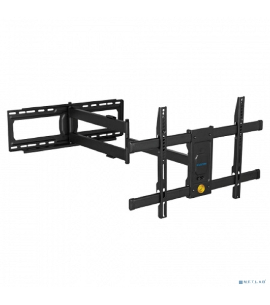 Кронштейн Kromax DIX-30 черный 2 шт/уп. Кр. стал. настенный для TV 32'-65', max 60 кг. 5 ст св., нак. ±10°, пов. ±90°, от ст. 85-1080 мм., max VESA 600x400 мм.