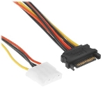 Кабель питания SATA Cablexpert CC-SATA-2MOLEX-20CM, Sata 15pin/2x Molex 4pin, 20 см, пакет, фото6