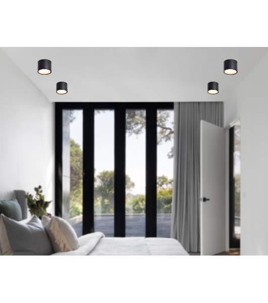 Светильник Ambrella light TN6551 BK черный IP44 GX53 max 15W D82*60