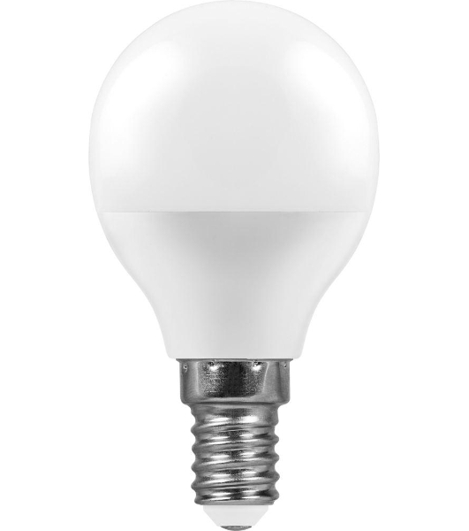 Лампа светодиодная Feron LB-95 7W 230V E14 2700K G45