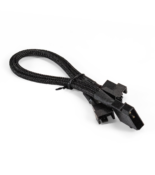 Разветвитель питания для корпусных вентиляторов ExeGate EX-CC-PSU-3xF-0.3 (Molex/3x3/4pin, все разъемы имеют 2 контакта, 0,3м)