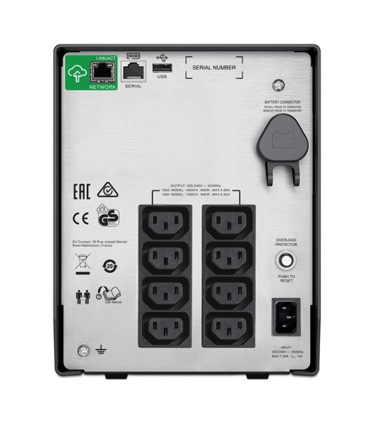 Источник бесперебойного питания APC Smart-UPS C SMC1000IC/1000 ВА/600 Вт/8 x IEC 320 C13 (компьютерный)