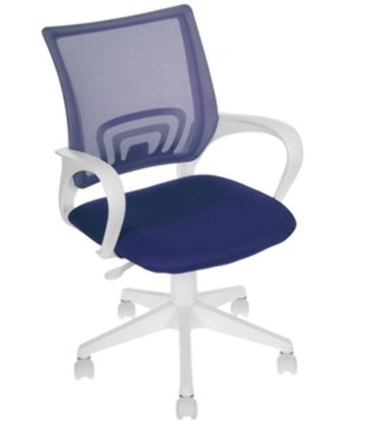 Кресло Бюрократ CH-W695NLT TW-05N TW-10N темно-синий, сетка/ткань, 120 кг, механизм качания