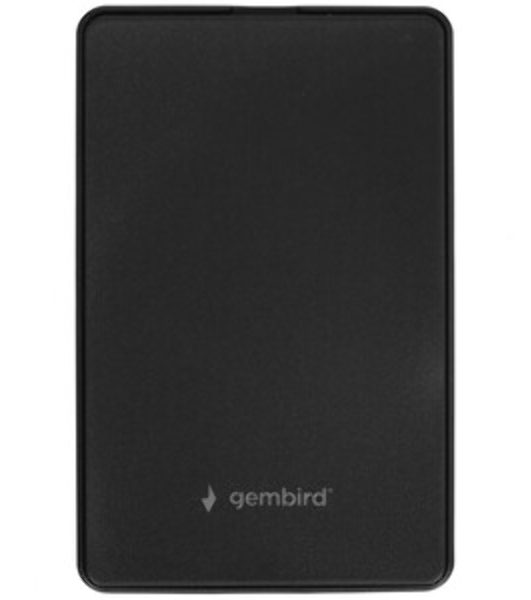 Внешний корпус USB 3.0 для 2.5' HDD/SSD Gembird EE2-U3S-40, порт MicroB, SATA III, пластик, черный, коробка