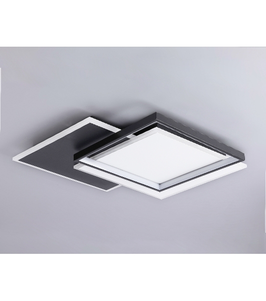 Светильник Ambrella light FA7723 WH/BK белый/черный 3000K-6400K 82W 500*500*70 (ПДУ РАДИО 2.4G)