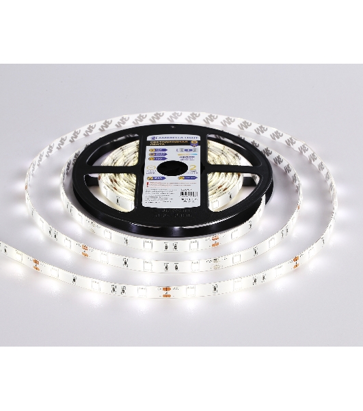 Светодиодная лента Ambrella light GS1902 5050 30Led/ 7.2W m/ 12V IP65 4500K/ 5000*10*2.87mm (2 конт.)