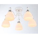 Светильник Ambrella light TR303305/5 WH/CH/FR белый/хром/белый матовый E27*5 max 60W D600*270, фото 1