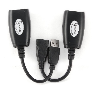 Кабель Gembird USB 2.0 удлинительный AM/AF/RJ45Fx2 по витой паре