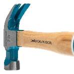 Молоток-гвоздодер Gross AMERICAN HICKORY 10414 200 г, угол 45 магнит обрезиненная рукоятка, фото4