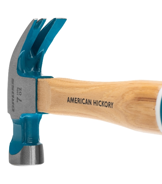 Молоток-гвоздодер Gross AMERICAN HICKORY 10414 200 г, угол 45 магнит обрезиненная рукоятка