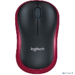 Мышь беспроводная Logitech M185, красный, 1000 dpi, радиоканал, USB, кнопки - 3, фото27