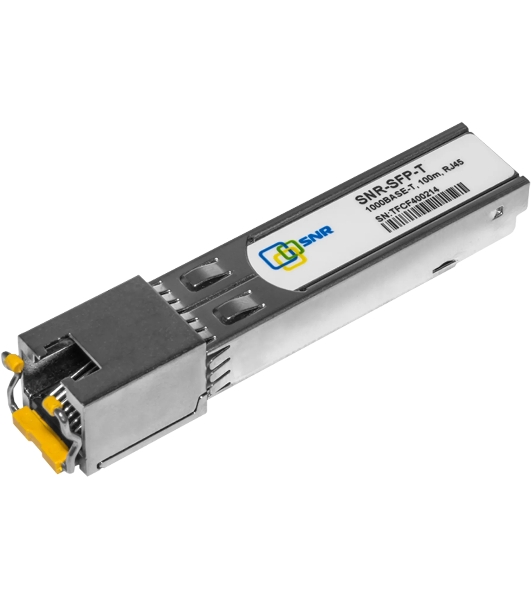 Модуль SNR Оптический модуль SFP-T, 10/100/1000Base-T (1 GbE), UTP, RJ45, up to 100m