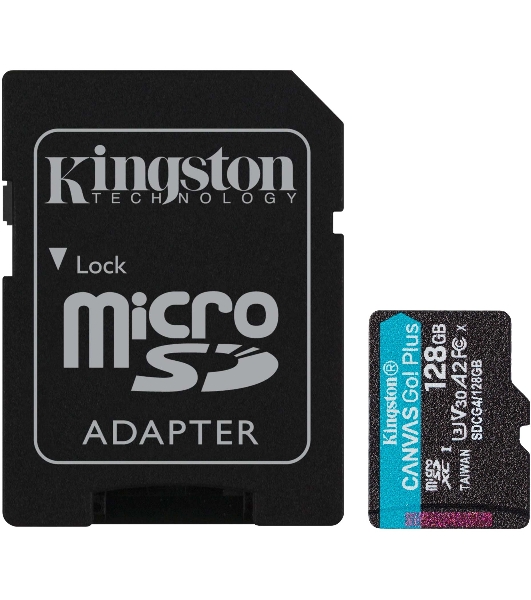 Флеш карта microSDXC 128Gb Kingston SDCG4/128Gb Canvas Go! Plus V30 A2 + adapter