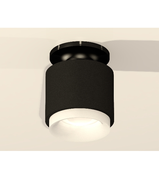 Светильник Ambrella Light XS7511064 SBK/PBK/FR черный песок/черный полированный/белый матовый MR16 GU5.3 (N7926, C7511, N7165)