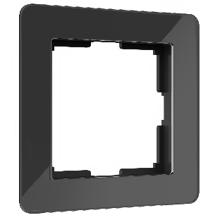 Рамка на 1 пост Acrylic (черный) W0012708