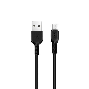 Кабель USB 2.0 HOCO X20, AM/microBM, черный, 3м