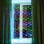 Новогодние светоукрашения Neon-night Гирлянда - сеть 1,8х1,5м, прозрачный ПВХ, 180 LED Мультиколор, фото3