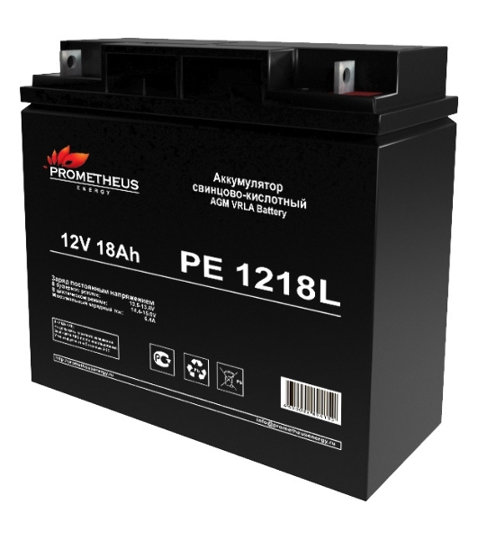 Батарея для ИБП Prometheus Energy PE 1218L 12В 18А·ч