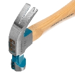 Молоток-гвоздодер Gross AMERICAN HICKORY 10414 200 г, угол 45 магнит обрезиненная рукоятка, фото3