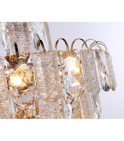Светильник Ambrella light TR5233/12 SGD/CL/FR золото/прозрачный/белый матовый E27*12 max 40W D600*610