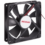 Вентилятор для корпуса Rexant RX 12025MS 24VDC черный, 120 мм, 2200 об/мин, 35 дБ, 2 pin, фото 1