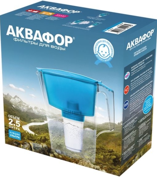 Кувшин Аквафор Ультра P87A5F коралловый 2.5л.