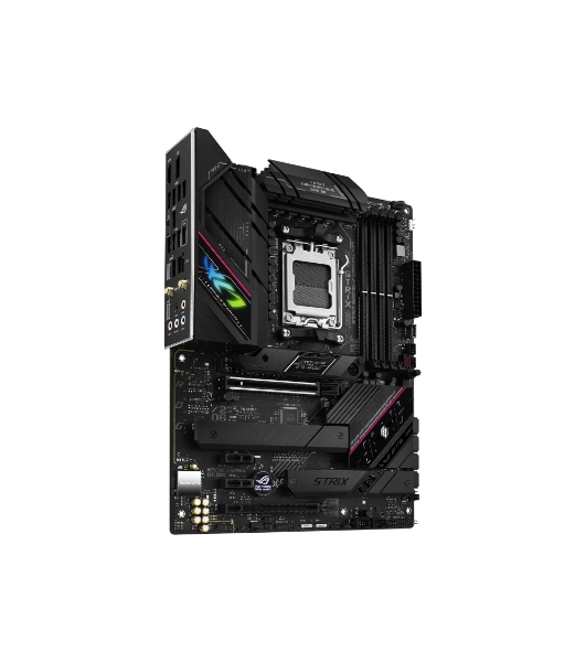Материнская плата ASUS ROG STRIX B650E-F GAMING WIFI, AM5, AMD B650, 4xDDR5, 4xSATA, 3xM.2, 1xPCI-E 5.0 x16, 1xPCI-E 4.0 x4, 2xPCI-E x1, 1xHDMI, 1xDP, 1x 2.5Gb LAN, 4xUSB-A 2.0, 4xUSB-A 3.2 Gen 1, 2xUSB-A 3.2 Gen 2, 1xUSB-C 3.2 Gen 2, 1xUSB-C 3.2 Gen 2x2, 5x3.5 мм, 7.1, ATX