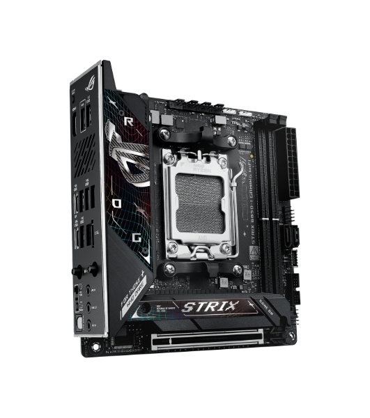 Материнская плата ASUS ROG STRIX B850-I GAMING WIFI, AM5, AMD B850, 2xDDR5, 2xM.2, 2xSATA, PCIe 4.0 x16, 1xHDMI, 1xUSB Type-C, 1x2.5Gb LAN, Wi-Fi 7, Bluetooth 5.4, 5xUSB-A 10Gbps, 1xUSB-C 20Gbps, 2xUSB-A 2.0, 3x3.5 мм, S/PDIF, 7.1, Mini-ITX