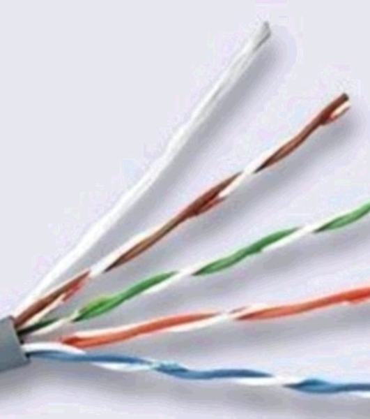 Кабель сетевой HQ Solid Cu 4 pair 0.42мм cat5E 305м серый (43648)