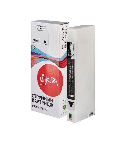 Картридж струйный Sakura C13T636800 (T6368 Matte Black) для Epson, черный матовый, 700 мл.