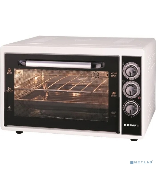 Мини-печь Kraft KF-MO3801W белый, 38 л