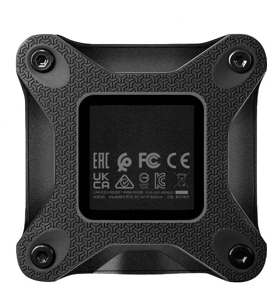 Внешний SSD ADATA SD620, 2TB, USB 3.2 Gen 2 Type-A, R/W 550/480, черный