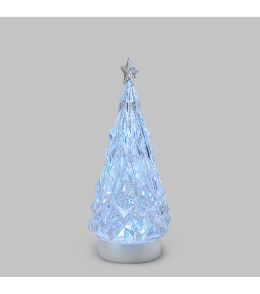 Фигура на подставке Елочка 12x12x28 см, RGB, питание 3xАА и провод USB Neon-night