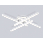 Потолочный светодиодный светильник Ambrella light FL6281 WH белый 58W 3000K-6400K 700*700*85 (ПДУ ИК), фото7
