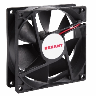 Вентилятор для корпуса Rexant RX 9225MS 24VDC черный, 92 мм, 2500 об/мин, 30 дБ, 2 pin