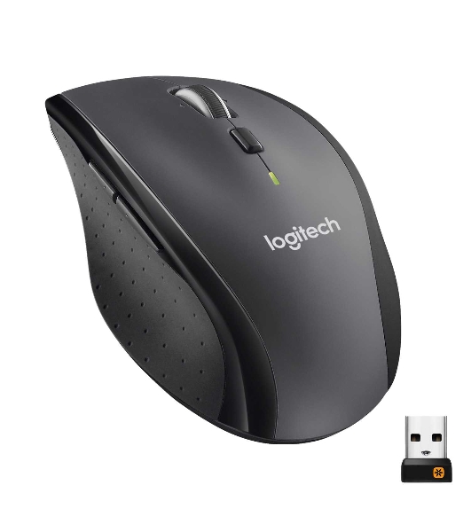 Мышь беспроводная Logitech M705 черный, 1000 dpi, радиоканал, USB, кнопки - 7
