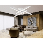 Потолочный светодиодный светильник Ambrella light FL6281 WH белый 58W 3000K-6400K 700*700*85 (ПДУ ИК), фото6