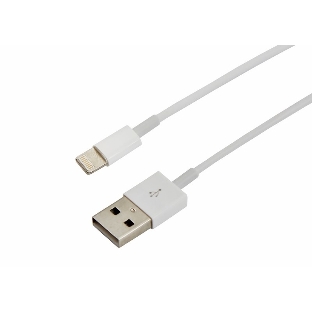 Кабель USB Rexant для iPhone 5/6/7 моделей шнур 1 м белый